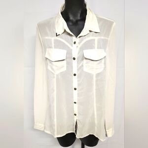 Cecico top. Sz Lrg.  (Sheer).  New.